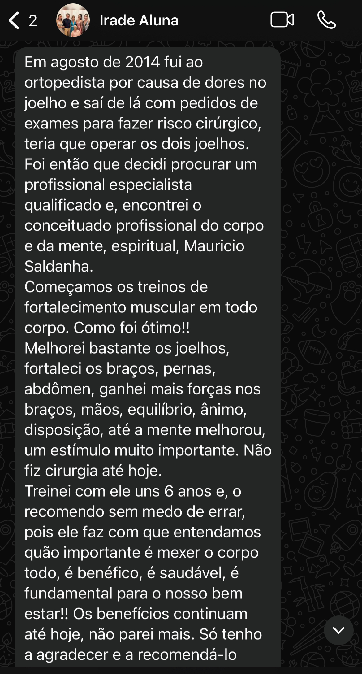 Depoimento Maurício Saldanha